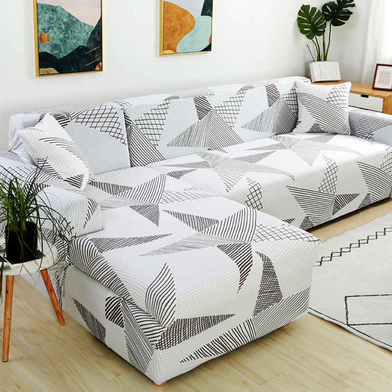 Housse de coussin universelle extensible Four Seasons avec impression spot