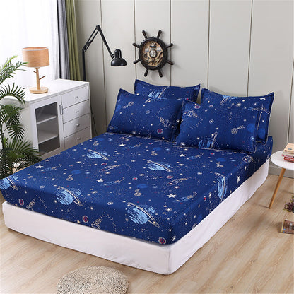 Housse de drap-housse une pièce en coton à l'aloe vera Simmons, protège-matelas antidérapant et anti-poussière