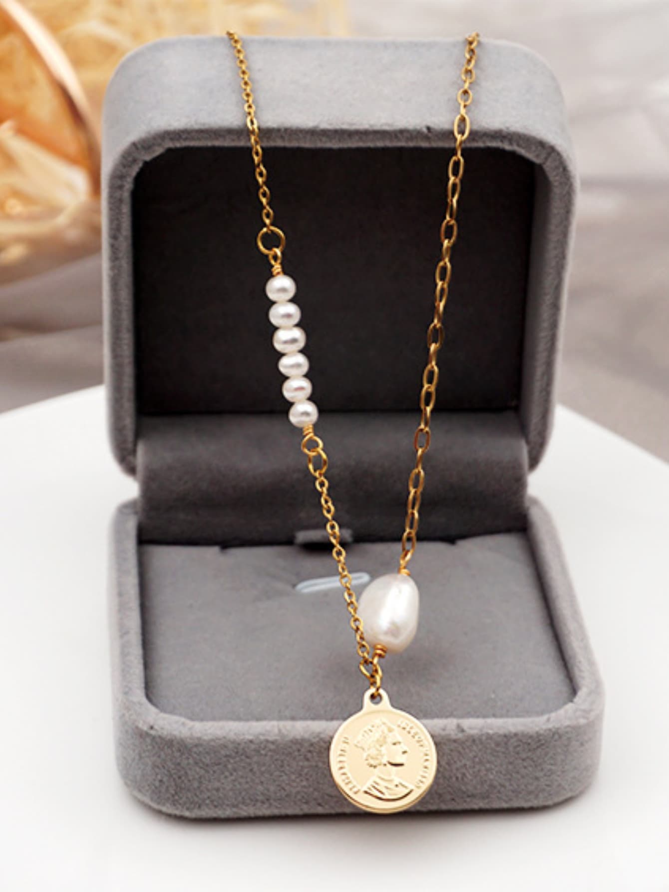 Collier chaîne rétro pour femme