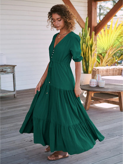 Robe hippie chic d'été longue