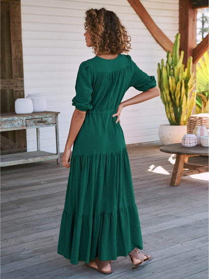 Robe hippie chic d'été longue
