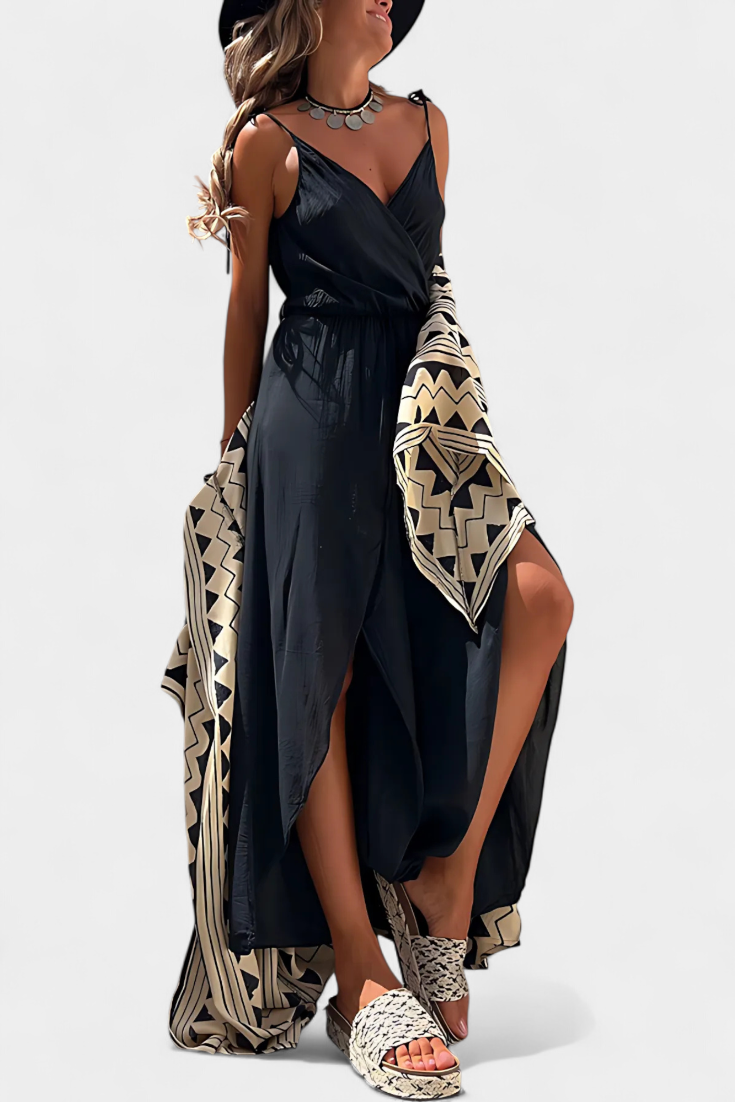 Combinaison Donatila en Coton Lavé avec Ouvertures Latérales