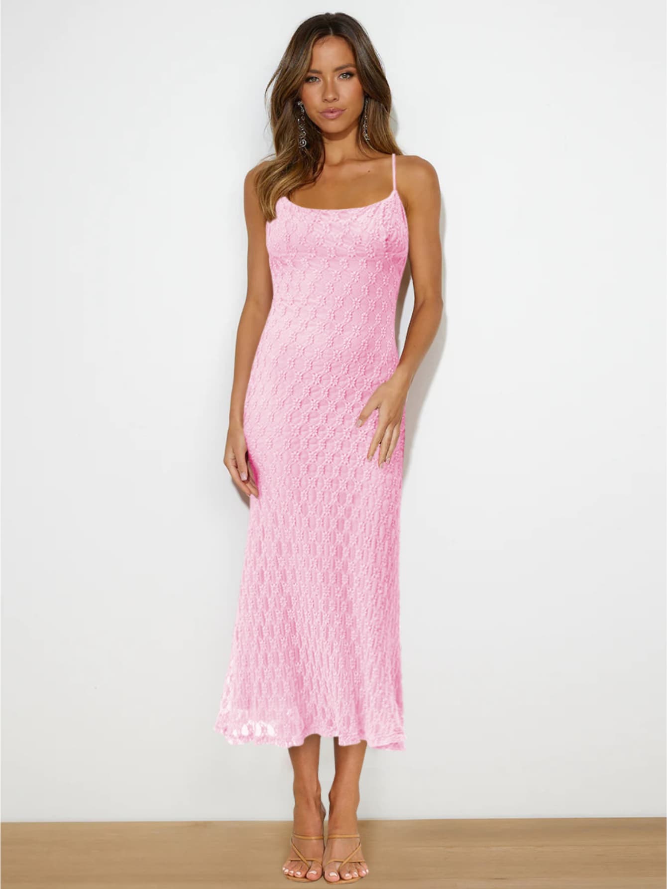 Robe longue d'été texturée