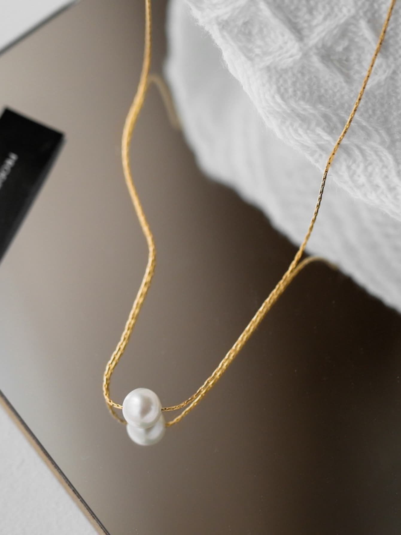 Collier avec perle naturelle