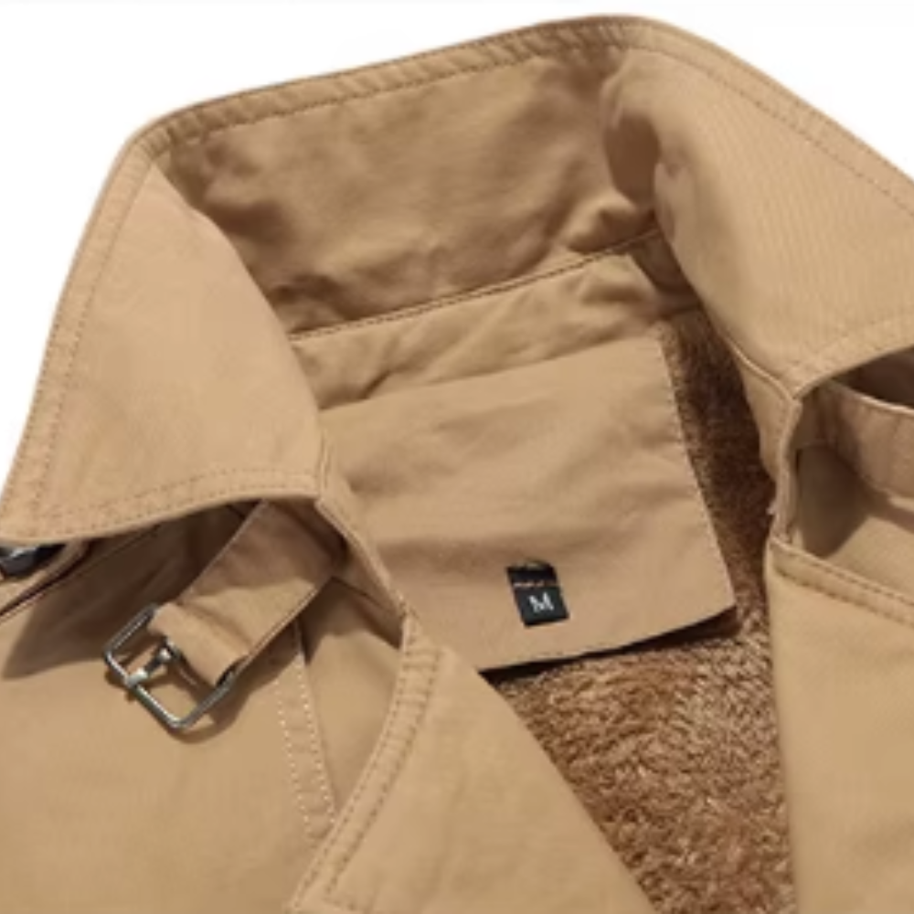 Trench-coat élégant matelassé