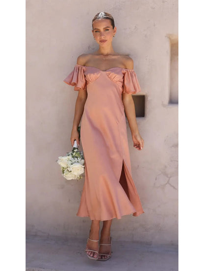 Robe satin chic pour mariage