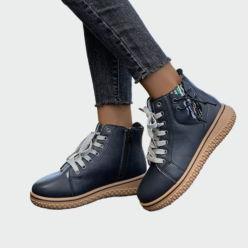 Bottines orthopédiques en cuir à la cheville