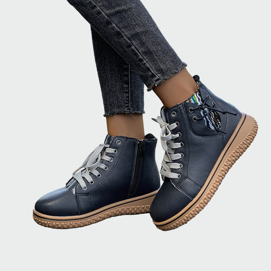 Bottines orthopédiques en cuir à la cheville