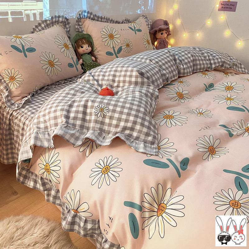 Housse de couette verte quatre pièces