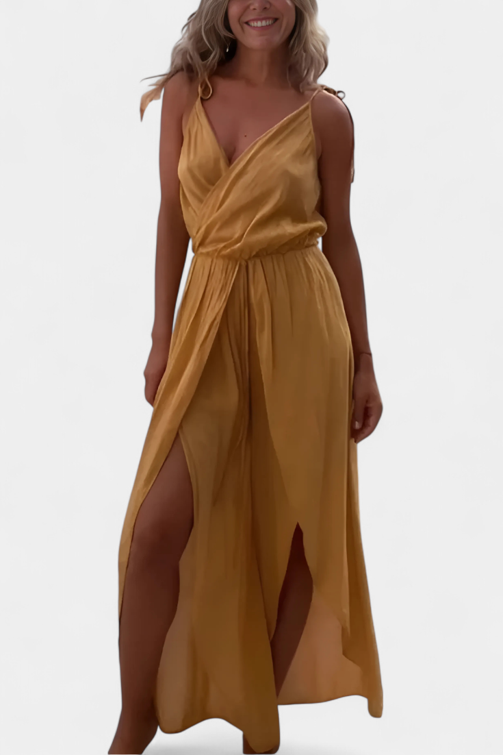 Combinaison Donatila en Coton Lavé avec Ouvertures Latérales