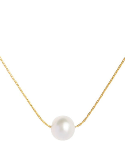 Collier avec perle naturelle