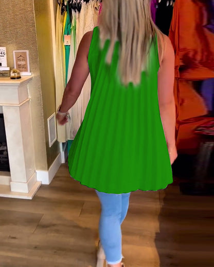 Laluna® | Top sans manches avec volants et col revers