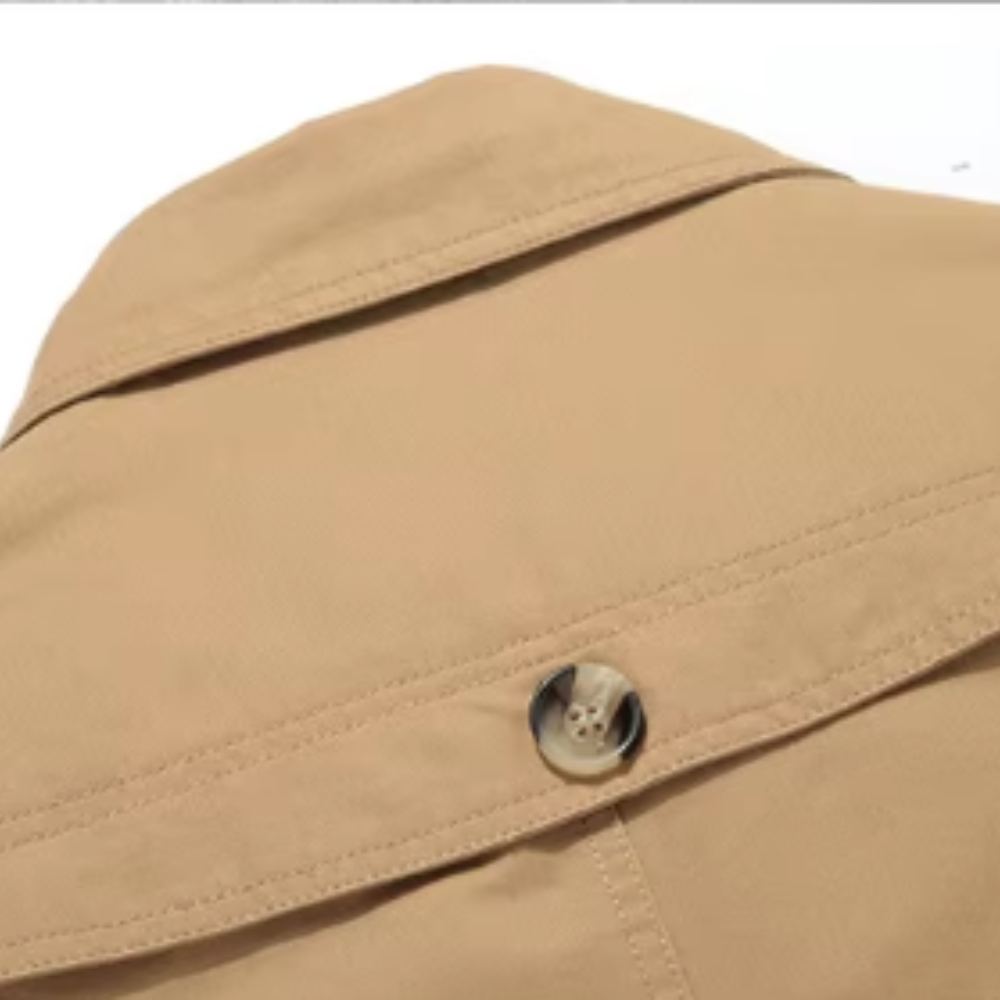 Trench-coat élégant matelassé