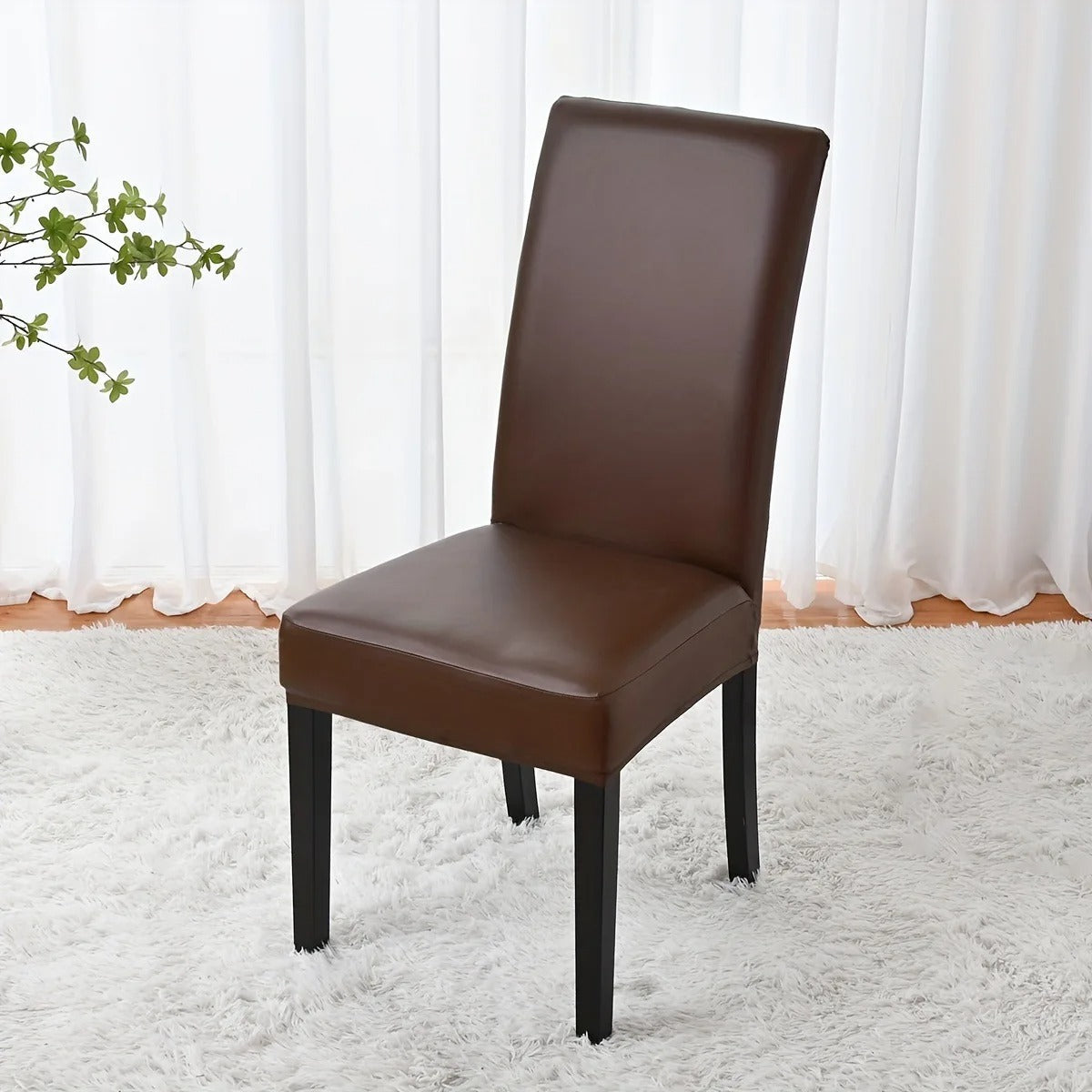Housse de Chaise Apparence Cuir - Eclipse