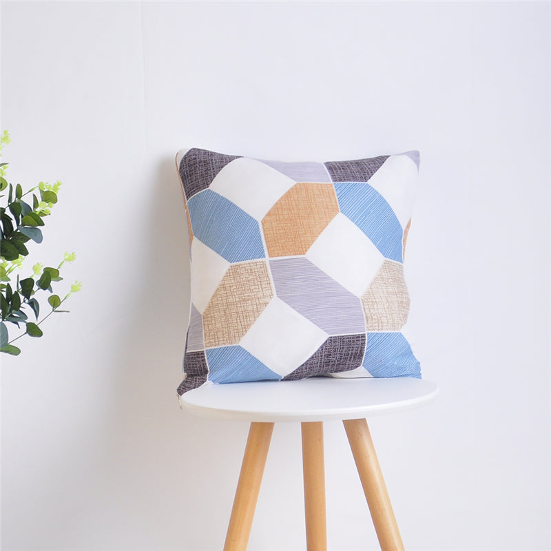 Housse de coussin élastique en spandex imprimée assortie à la taie d'oreiller