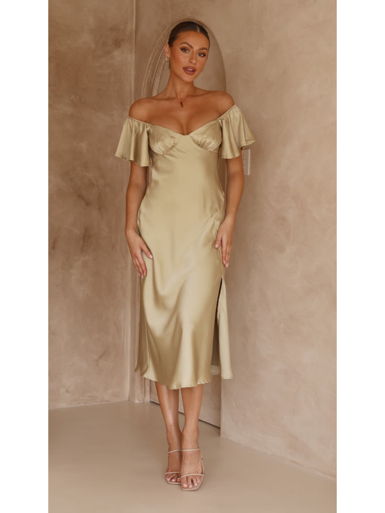 Robe satin chic pour mariage