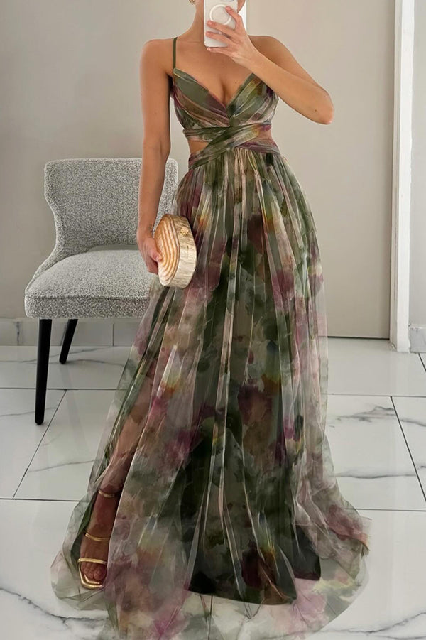 Giselle - Ravissant Maxi-robe avec Imprimé Floral