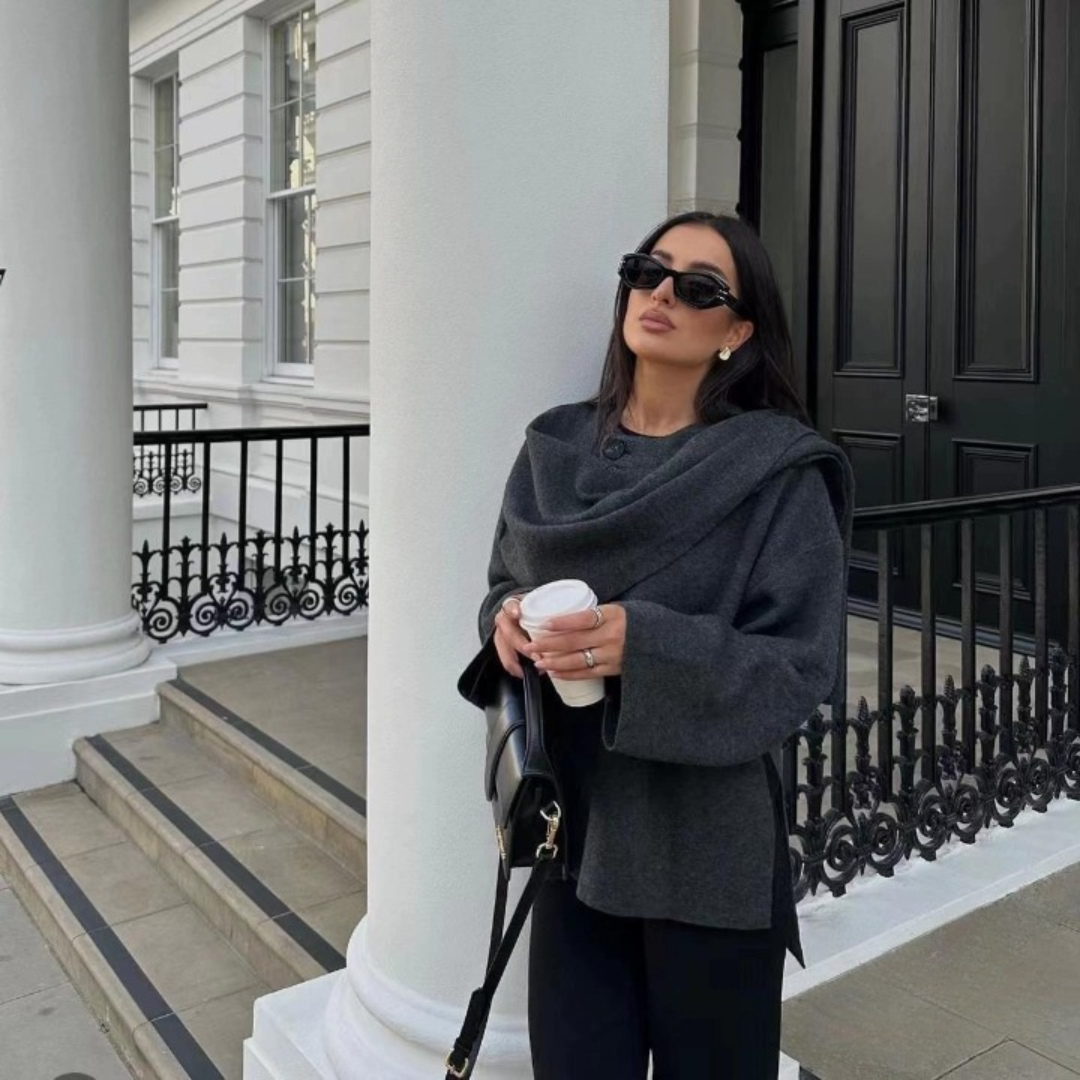 KALEIDE™ | MANTEAU ÉLÉGANT EN TISSU DE QUALITÉ