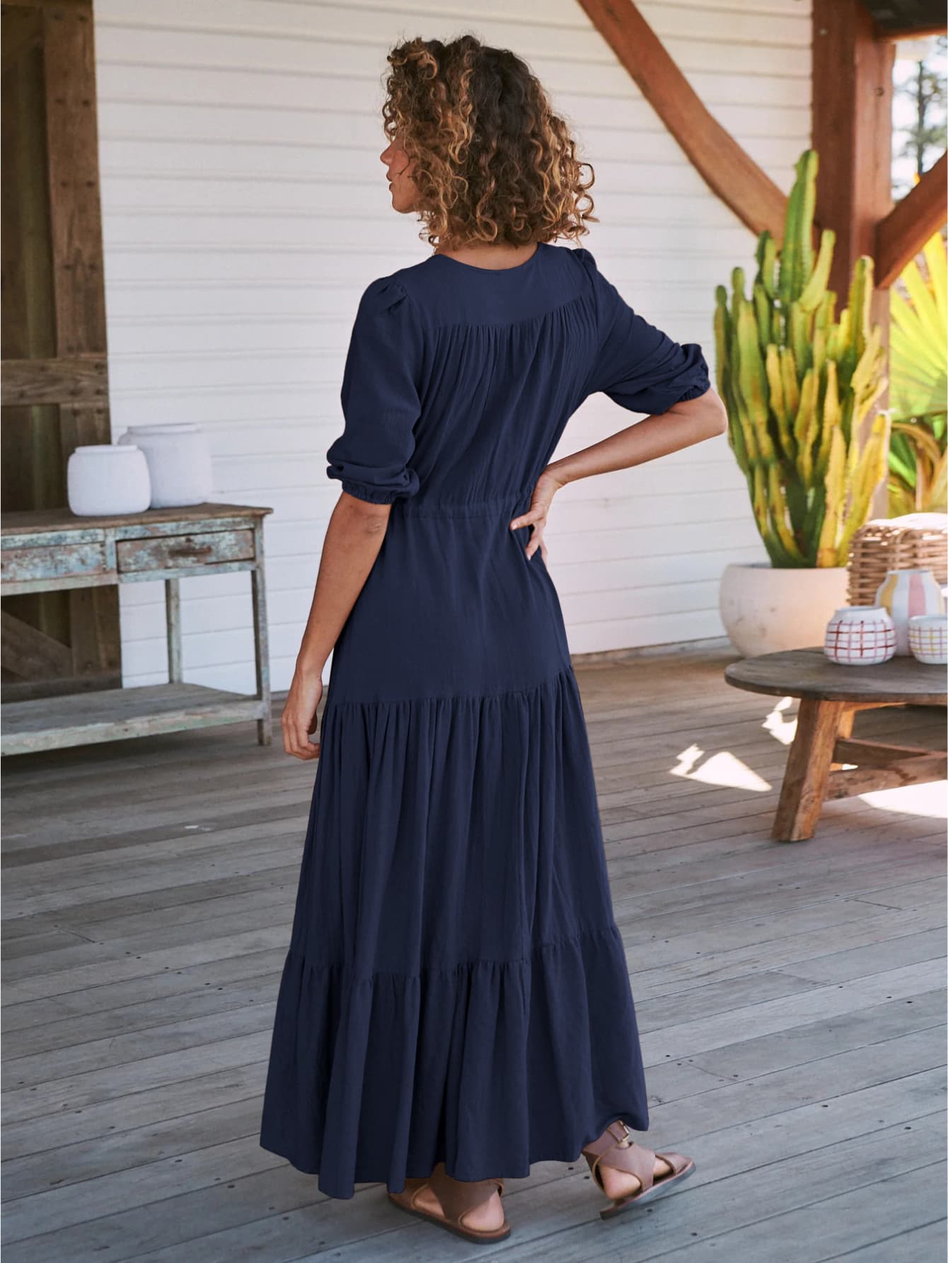 Robe hippie chic d'été longue