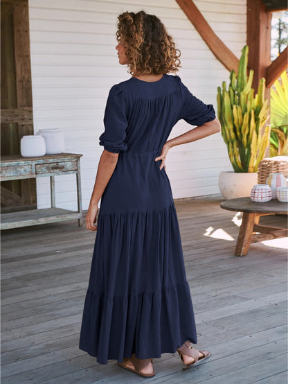 Robe hippie chic d'été longue