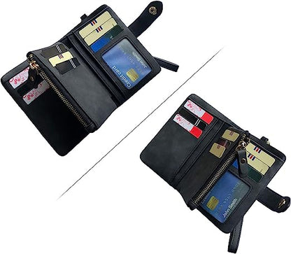 Petit portefeuille femme noir