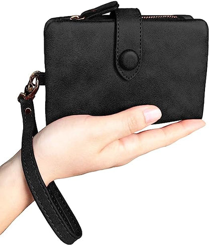 Petit portefeuille femme noir