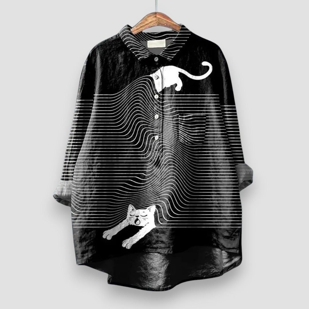 CAMILLA | Chemise Élégante pour Femme avec Imprimé Artistique