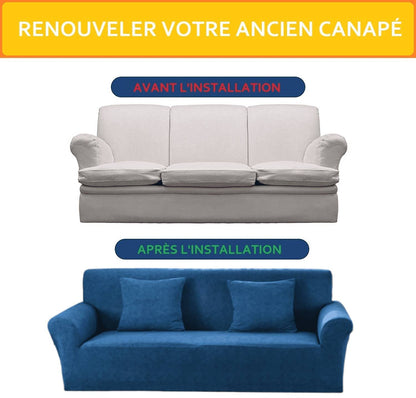 Housse de Canapé avec Appui Tête Amovible - Doux & Extensible