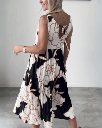 GRACE - ÉLÉGANT ROBE BOHO FLEURIE