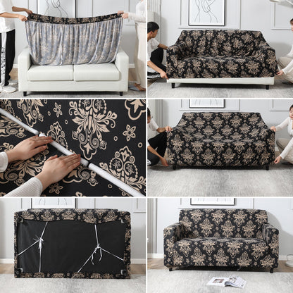 Housse de Canapé Extensible - Noir