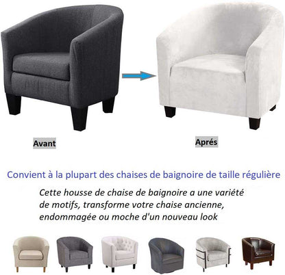 Housse de Fauteuil Velours - Blanche Neige
