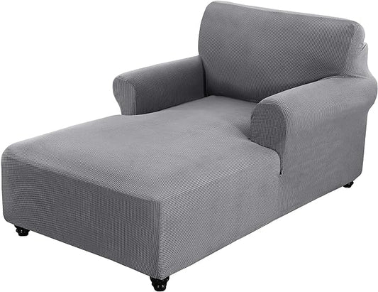 Housse Canapé avec Méridienne Gris