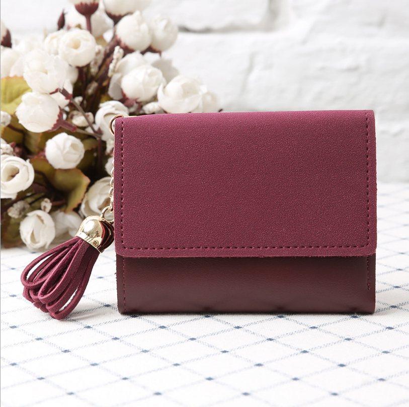 Petit portefeuille a rabat classique