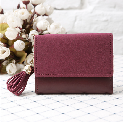 Petit portefeuille a rabat classique