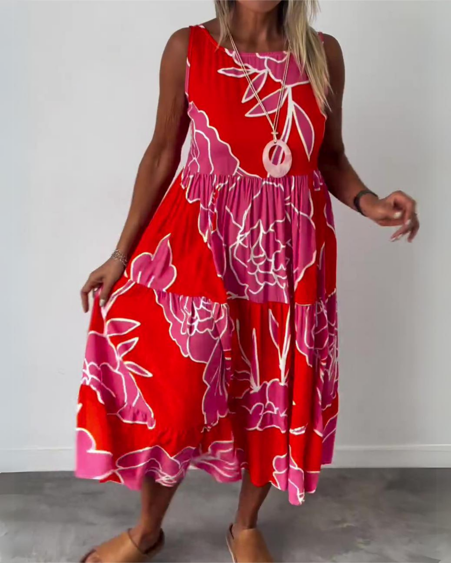 GRACE - ÉLÉGANT ROBE BOHO FLEURIE