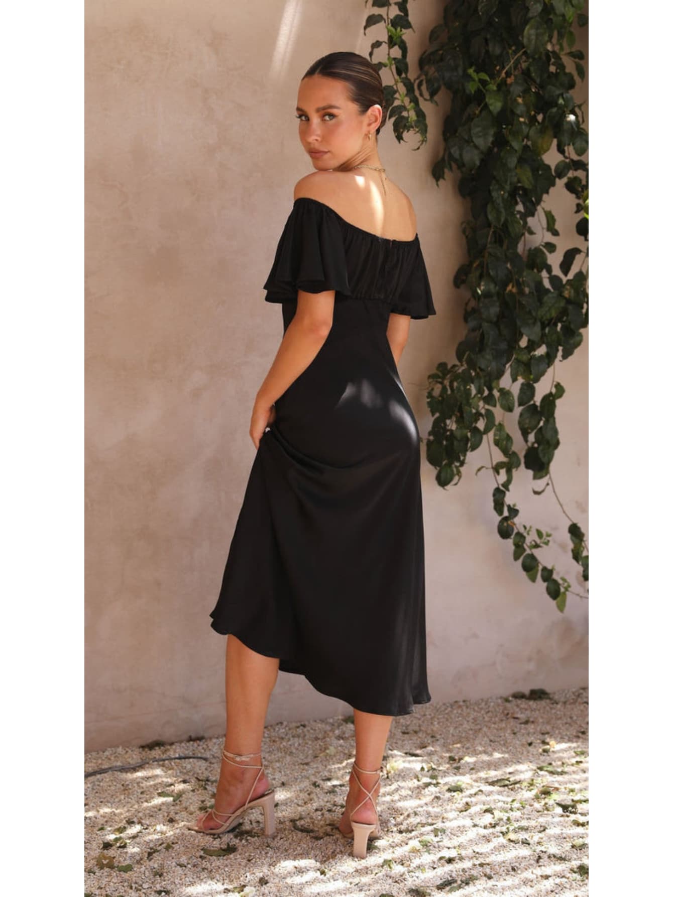 Robe satin chic pour mariage