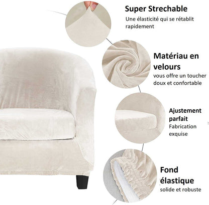 Housse de Fauteuil Velours - Blanche Neige