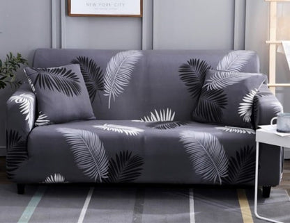 Housse de coussin élastique en spandex imprimée assortie à la taie d'oreiller