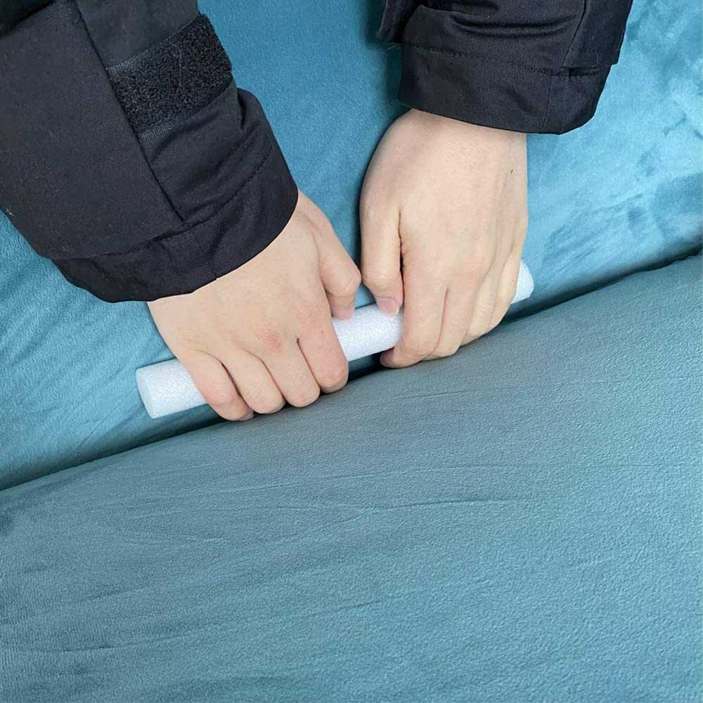 Housse de Fauteuil Velours - Bleu Ciel