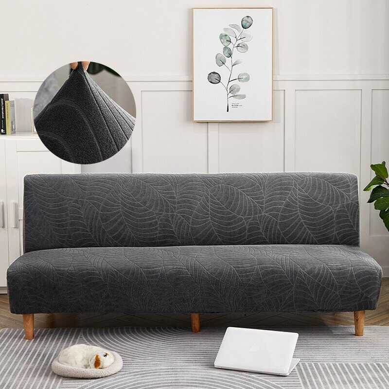 Housse pour canapé clic clac - Housse pour clic clac imperméable gris foncé
