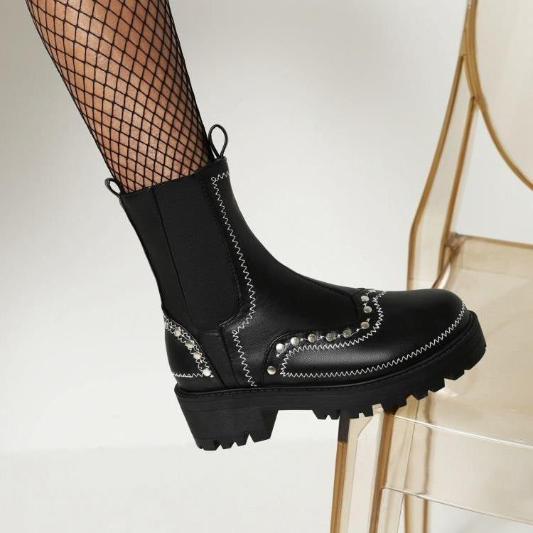Bottines en cuir Agatha