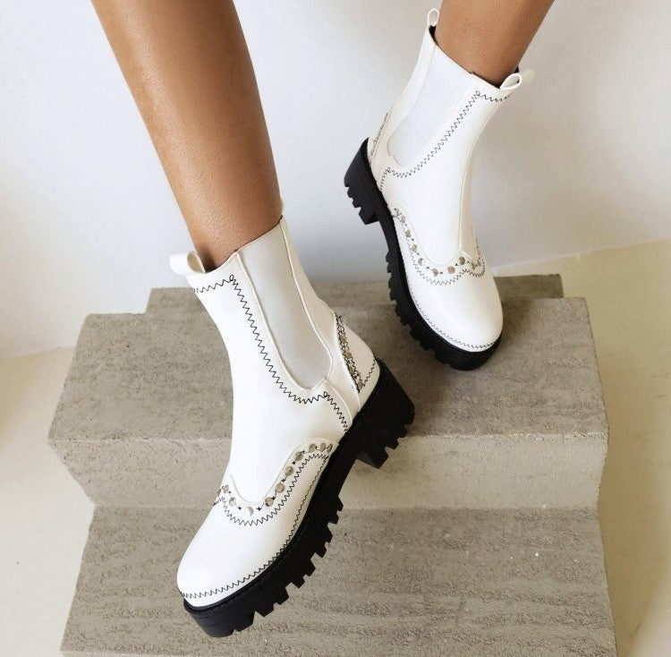 Bottines en cuir Agatha