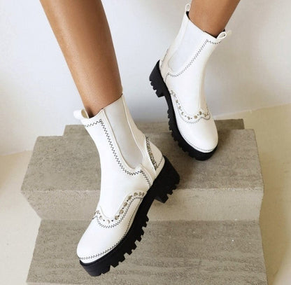 Bottines en cuir Agatha