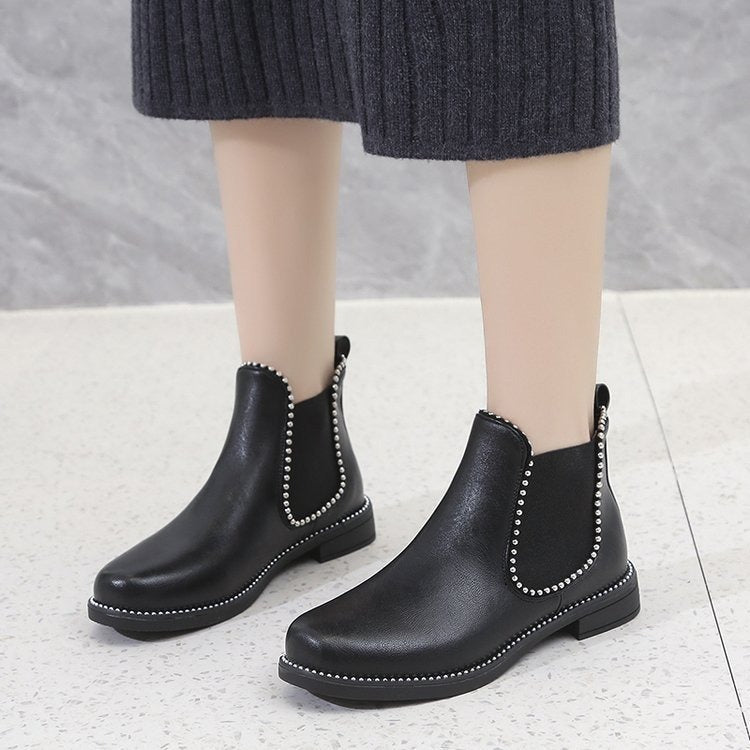 Bottines en cuir Many