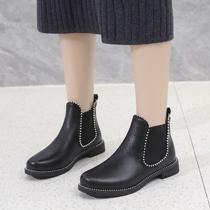 Bottines en cuir Many