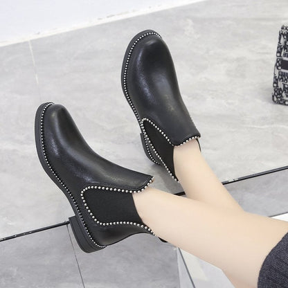 Bottines en cuir Many