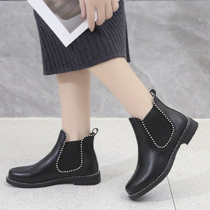 Bottines en cuir Many