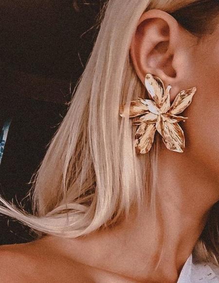 Boucles d'oreilles Fleur