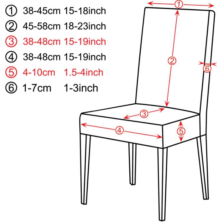 Housse de Chaise Grand Dossier Extensible - Motifs Géométrique et Moderne