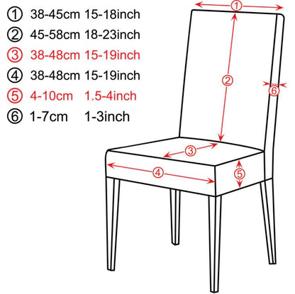 Housse de Chaise Grand Dossier Extensible - Motifs Géométrique et Moderne